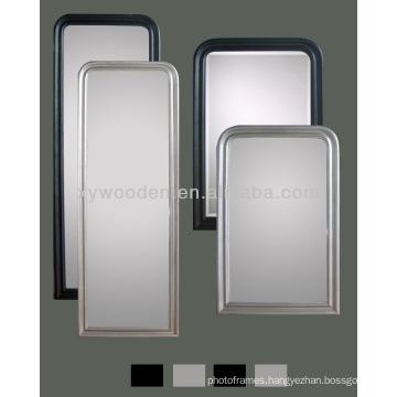 Wood Frame Flat Mirror Irregular Designer Mirror Frame